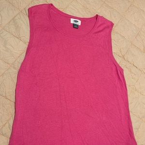 Old navy hot pink sleeveless shirt / top